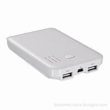 Double Extra Mobile Power Banks with 5000mAh Capacity, for Smartphone, Tablet PC